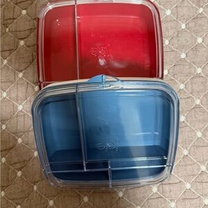 Joie Vibrant Red and Deep Blue Bento Boxes